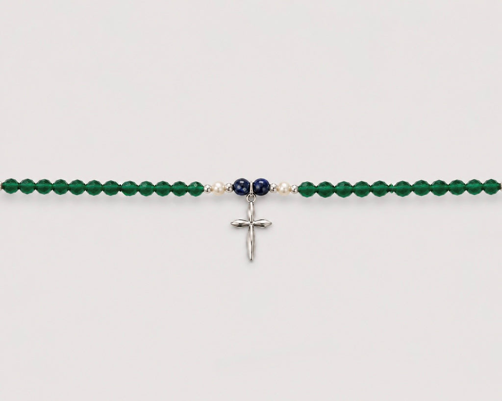 Green Cross Anklet