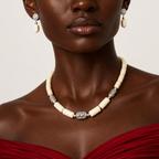 White Coral Necklace Set