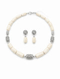 White Coral Necklace Set