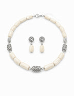 White Coral Necklace Set