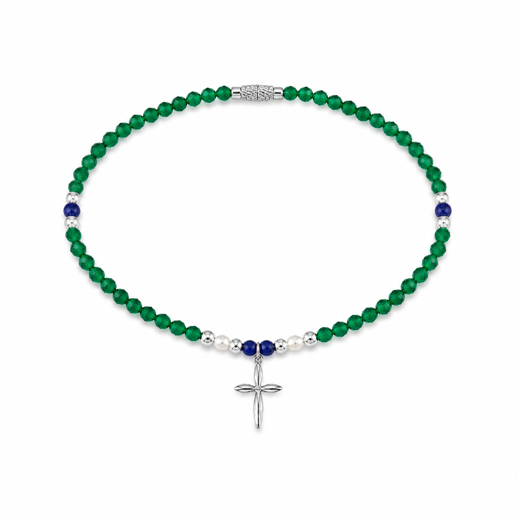 Green Cross Anklet