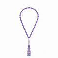 Violet Glass Bead Necklace