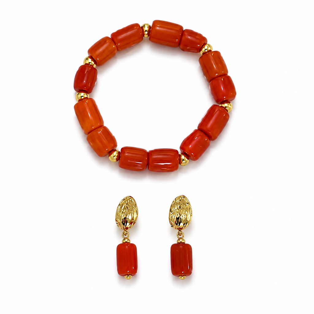 Coral Necklace Set