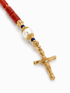 Coral Rosary Necklace