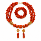Coral Necklace Set