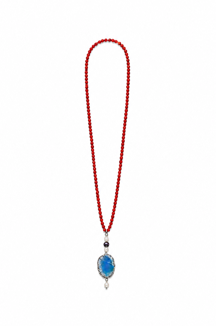 Coral Long Necklace