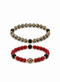 Dalmatians & Coral Bracelets