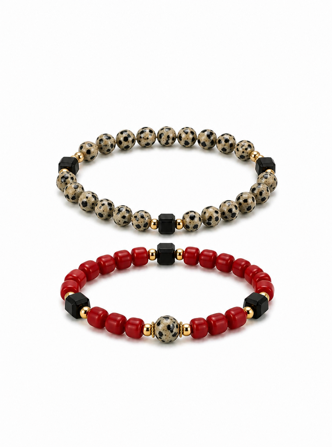 Dalmatians & Coral Bracelets