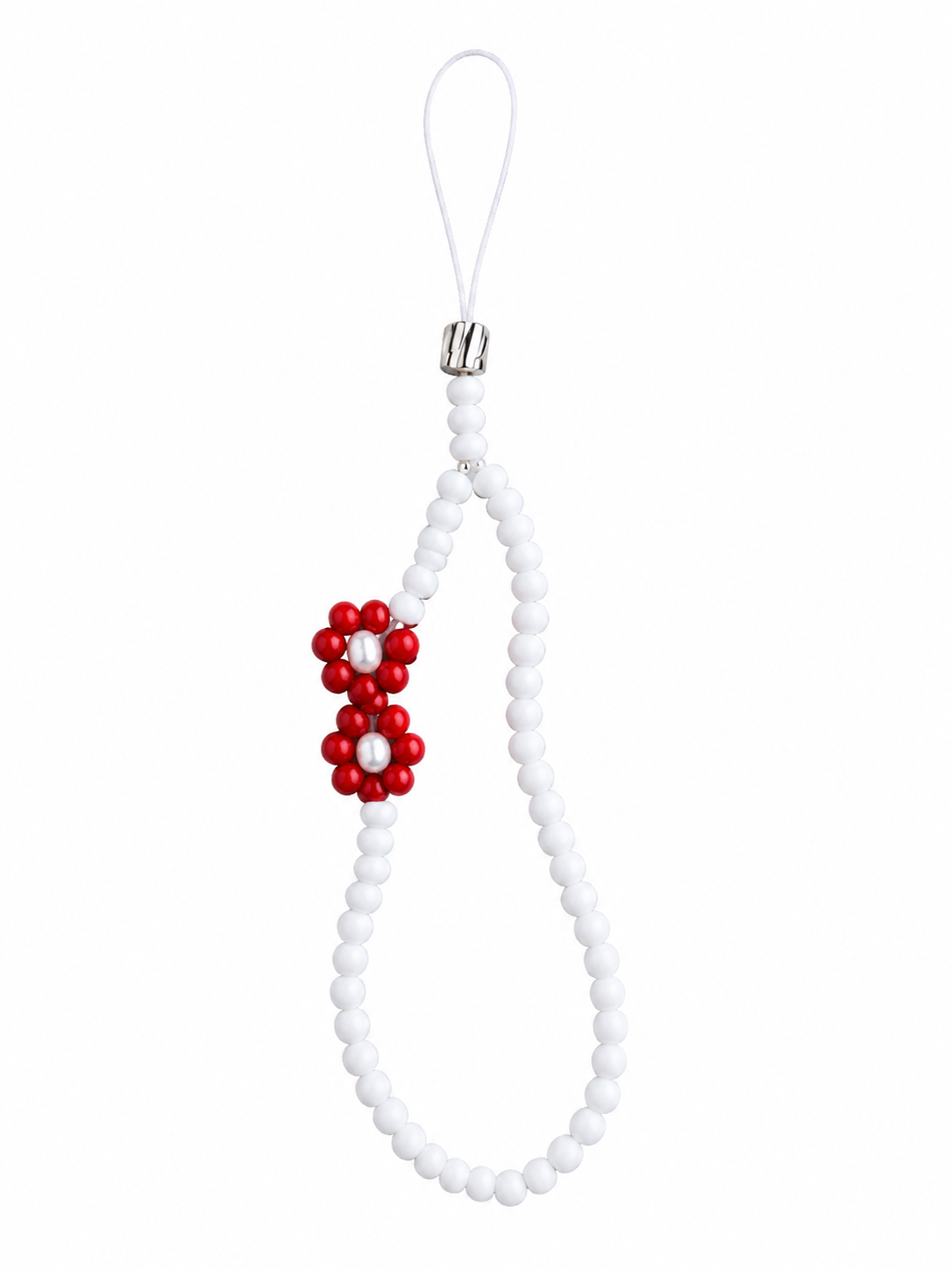 Red Flower Phone Wristlet